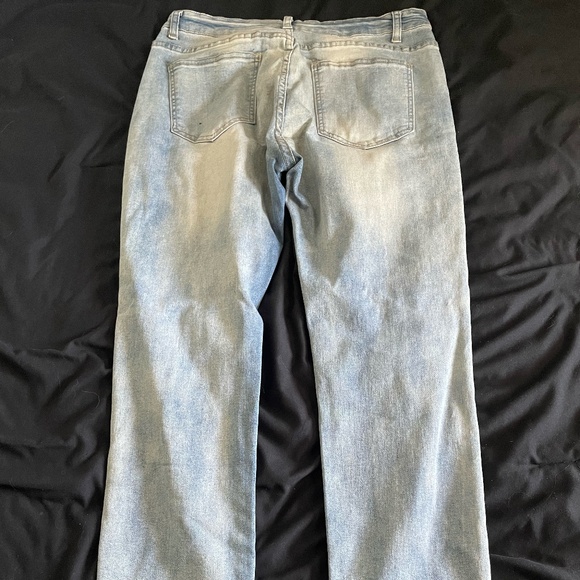 Jeans light blue bleach washed mens size 30 waist - Picture 2 of 4